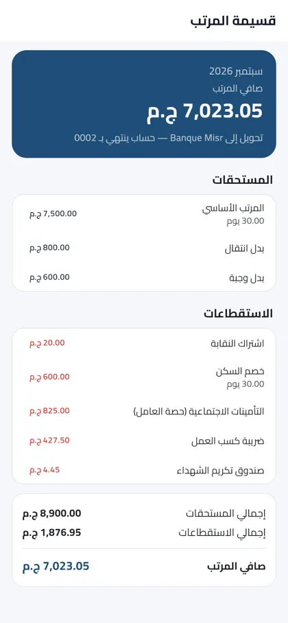 قسيمة المرتب